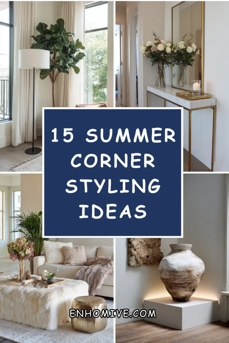 15 Summer Corner Styling Ideas for Empty Spaces