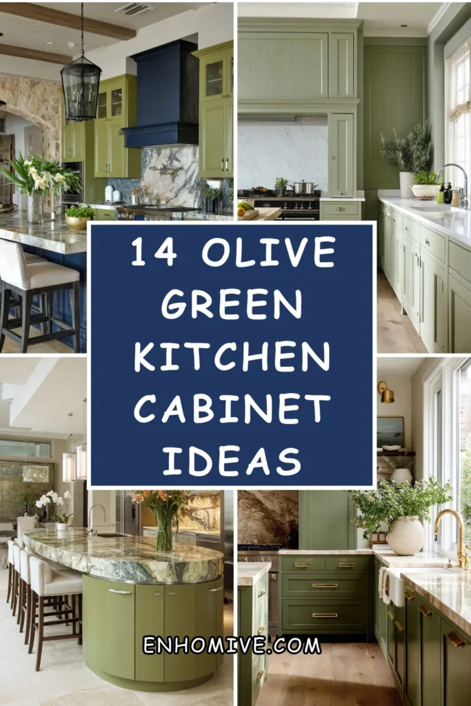 14 Olive Green Kitchen Cabinet Ideas for a Warm Earthy Kitchen 1 How 3 1