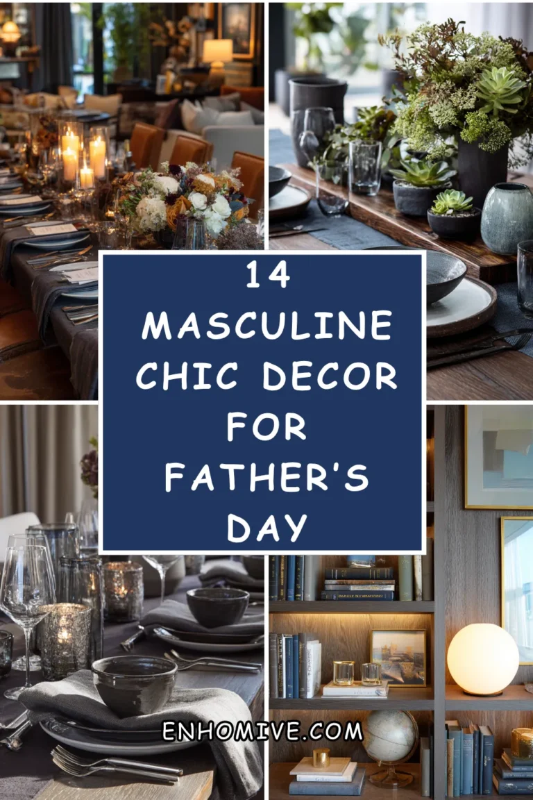 14 Masculine Chic Decor Ideas for Father’s Day