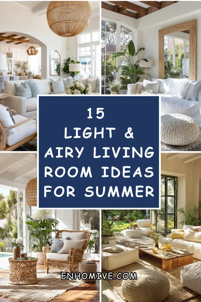 15 Light & Airy Living Room Ideas for Summer 1 How 5 1