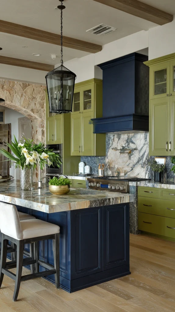 14 Olive Green Kitchen Cabinet Ideas for a Warm Earthy Kitchen 13 bi 12