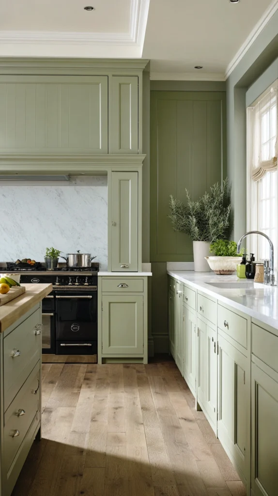 14 Olive Green Kitchen Cabinet Ideas for a Warm Earthy Kitchen 6 bi 5