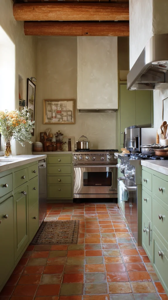 14 Olive Green Kitchen Cabinet Ideas for a Warm Earthy Kitchen 10 bi 9