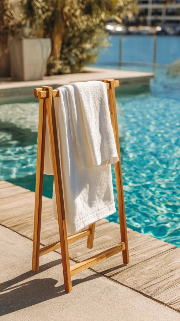 13 Stylish Poolside Towel Station Ideas for a Resort-Inspired Backyard 2 bp 1