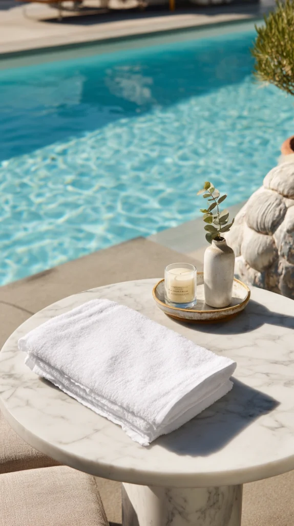 13 Stylish Poolside Towel Station Ideas for a Resort-Inspired Backyard 14 bp 13