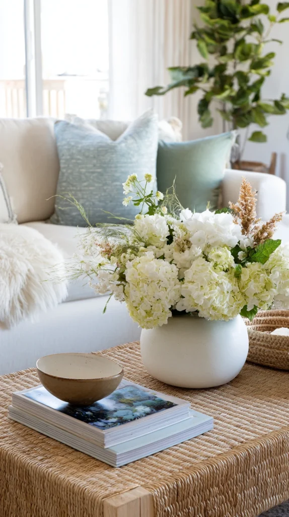 15 Light & Airy Living Room Ideas for Summer 14 by 13 1