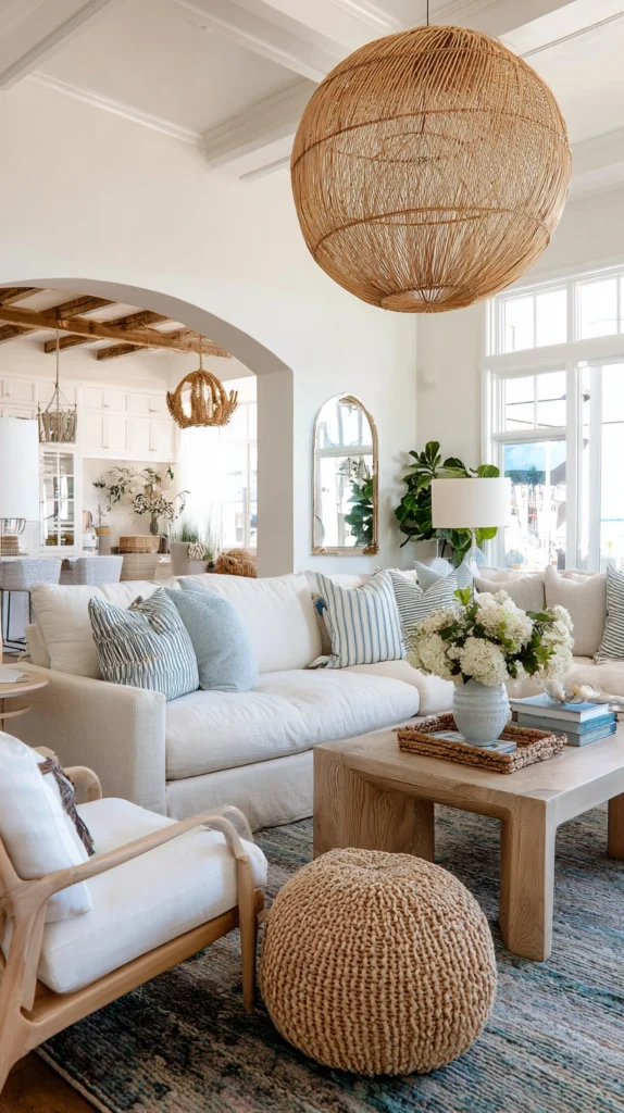 15 Light & Airy Living Room Ideas for Summer 15 by 14 1