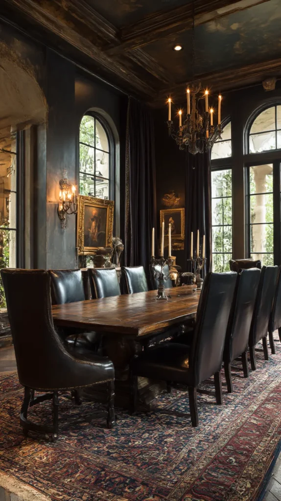 15 Dark Moody Dining Room Ideas for New Orleans Historic Homes 16 cq 15