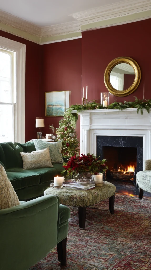 12 Bold Red, White & Green Living Room Looks for a Striking Home Style 13 qf 12