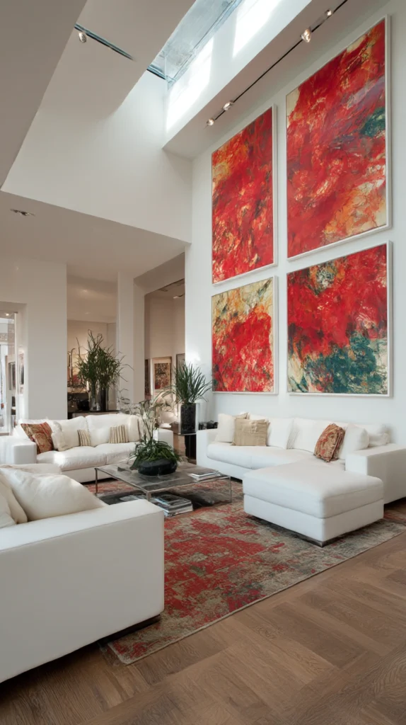 12 Bold Red, White & Green Living Room Looks for a Striking Home Style 6 qf 5