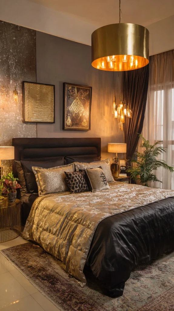 15 Black and Gold Bedroom Color Schemes 15 qr 14