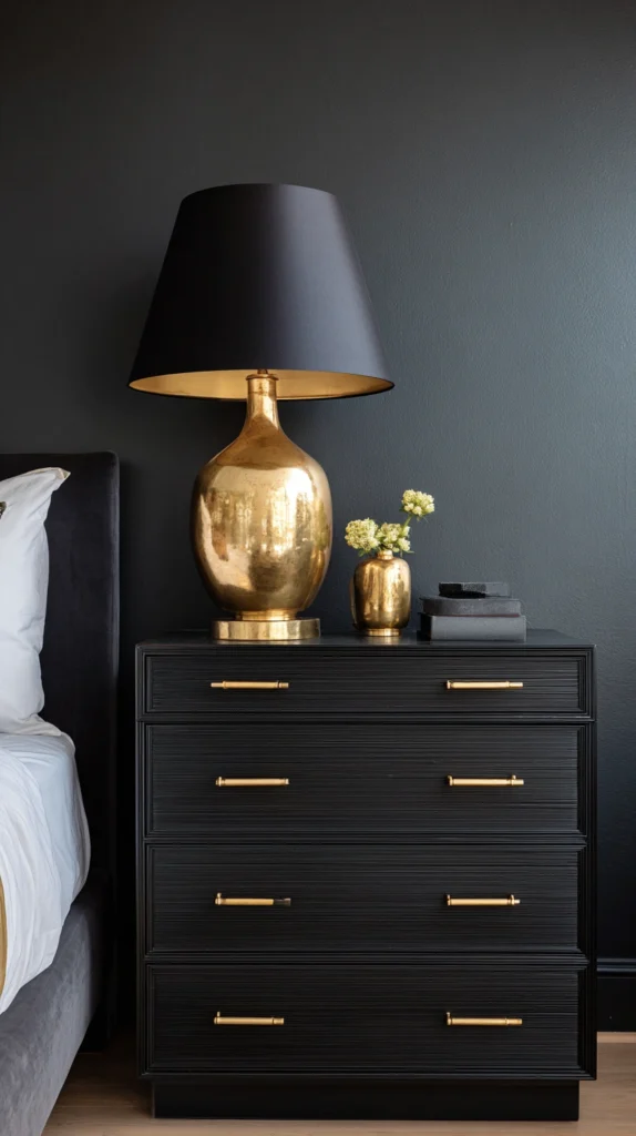 15 Black and Gold Bedroom Color Schemes 6 qr 5