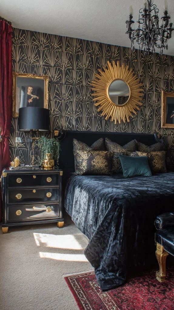 15 Black and Gold Bedroom Color Schemes 8 qr 7