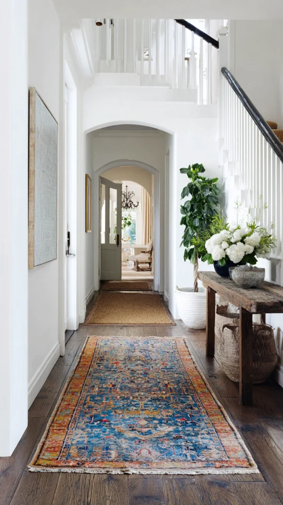 14 Entryway Rug and Runner Combos That Lay the Red Carpet for Guests 5 vu 4