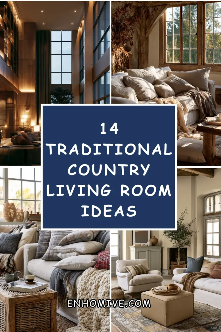 14 Traditional Country Living Room Ideas