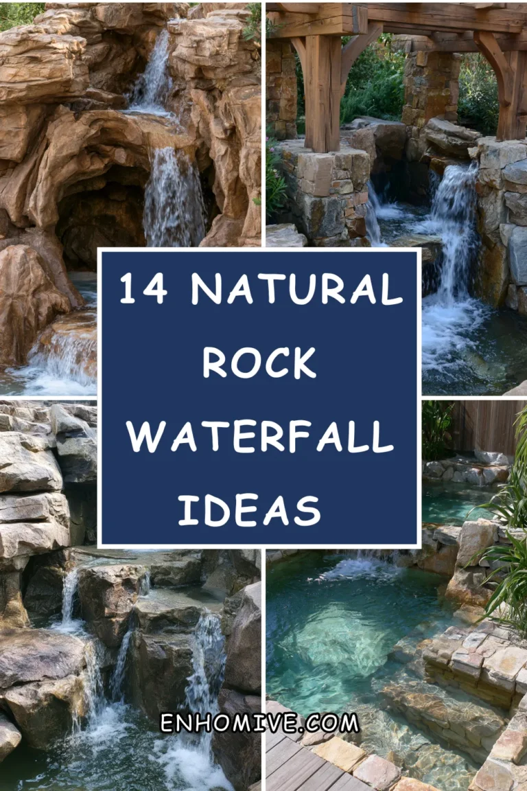 14 Natural Rock Waterfall Ideas for a Serene Outdoor Space