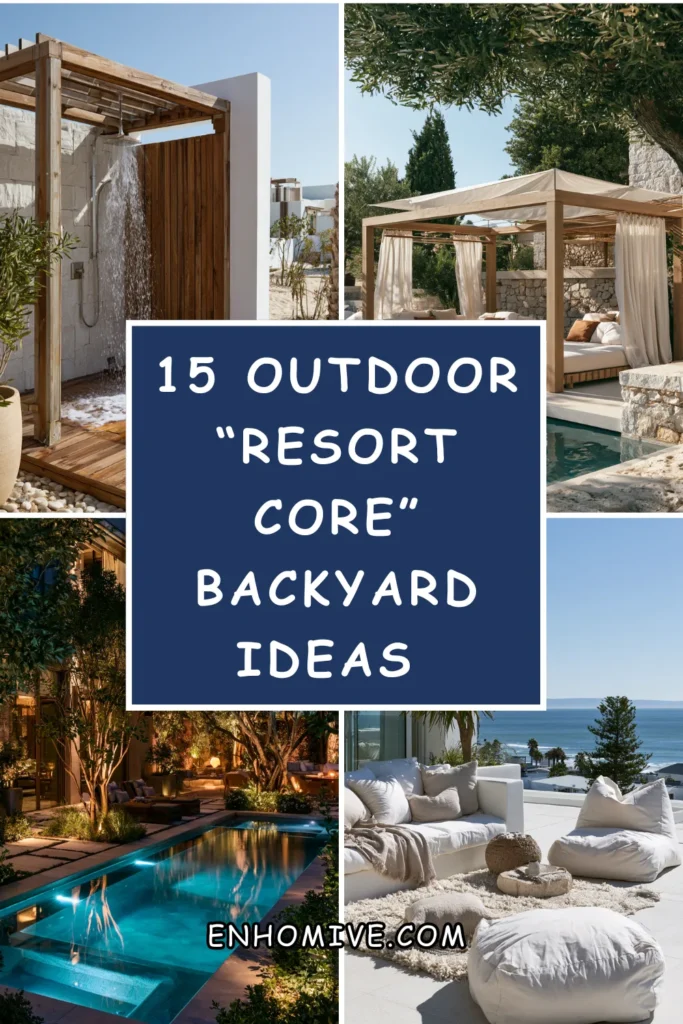 15 Outdoor "Resort Core" Backyard Ideas That Feel Like a Vacation 1 How 15