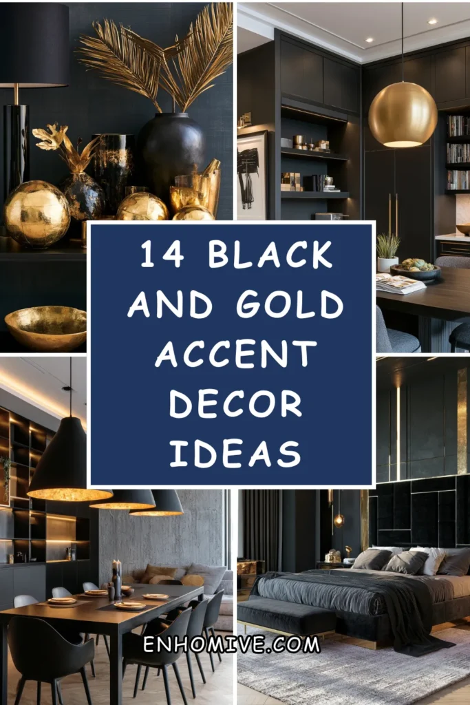 14 Black and Gold Accent Decor Ideas for Dramatic Interiors 1 How 17 1