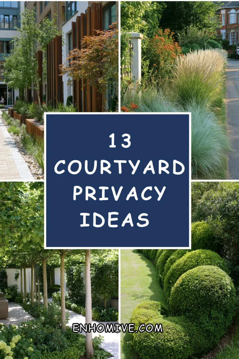 13 Courtyard Privacy Ideas Without Tall Fences (Light-Friendly Solutions)