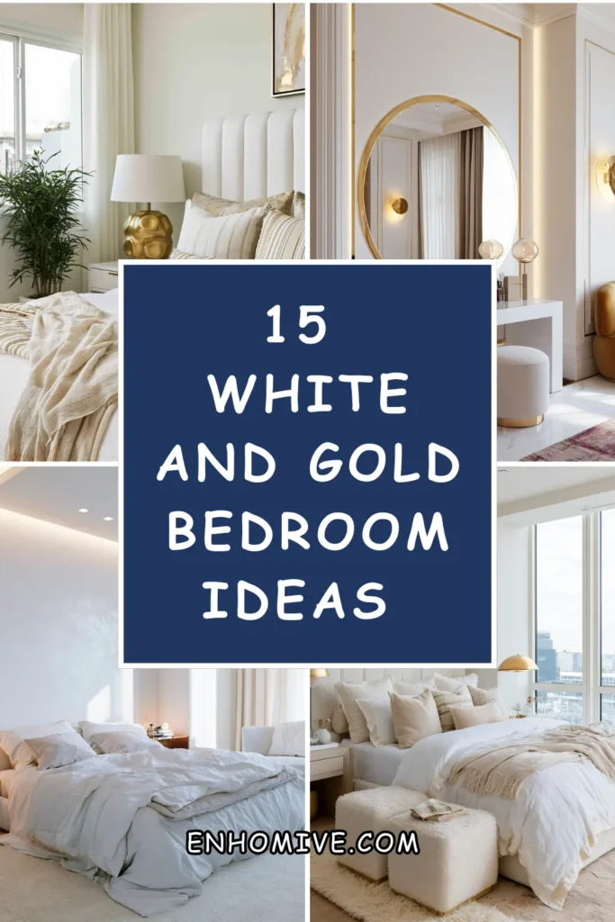 15 White and Gold Bedroom Ideas That Feel Soft and Luxurious 1 How 18