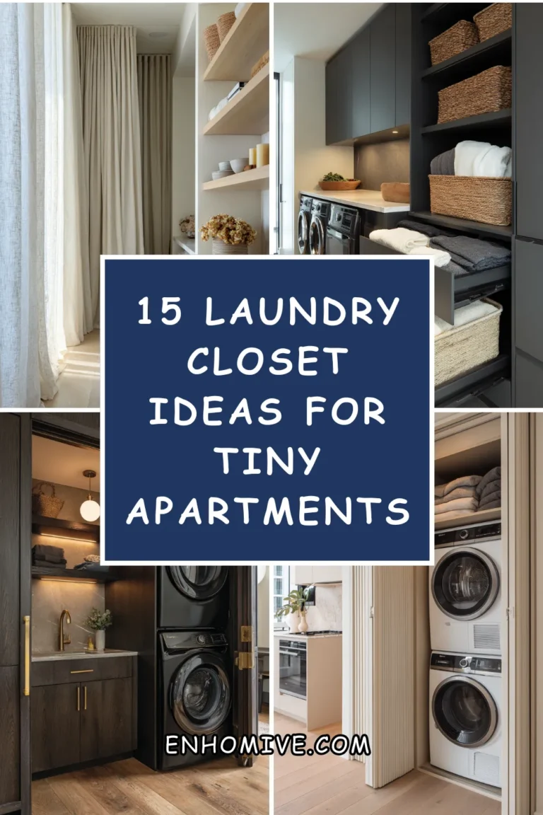 15 Laundry Closet Ideas for Tiny Apartments (Hidden and Stylish)
