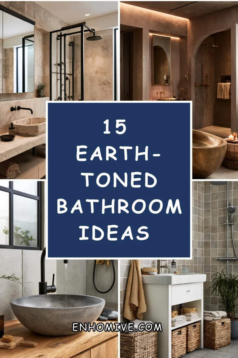 15 Earth-Toned Bathroom Ideas That Feel Calm & Organic