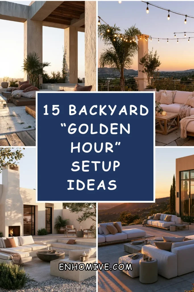 15 Backyard "Golden Hour" Setup Ideas That Look Magical at Sunset 1 How 23