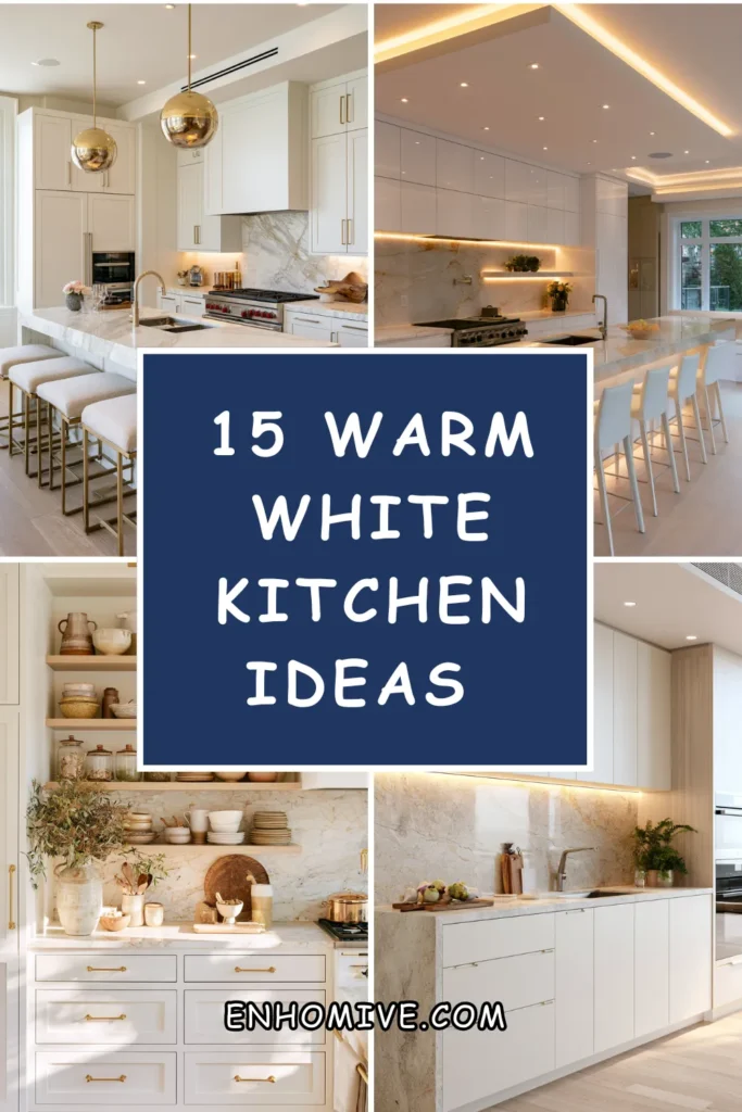 15 Warm White Kitchen Ideas That Feel Soft, Not Sterile 1 How 31