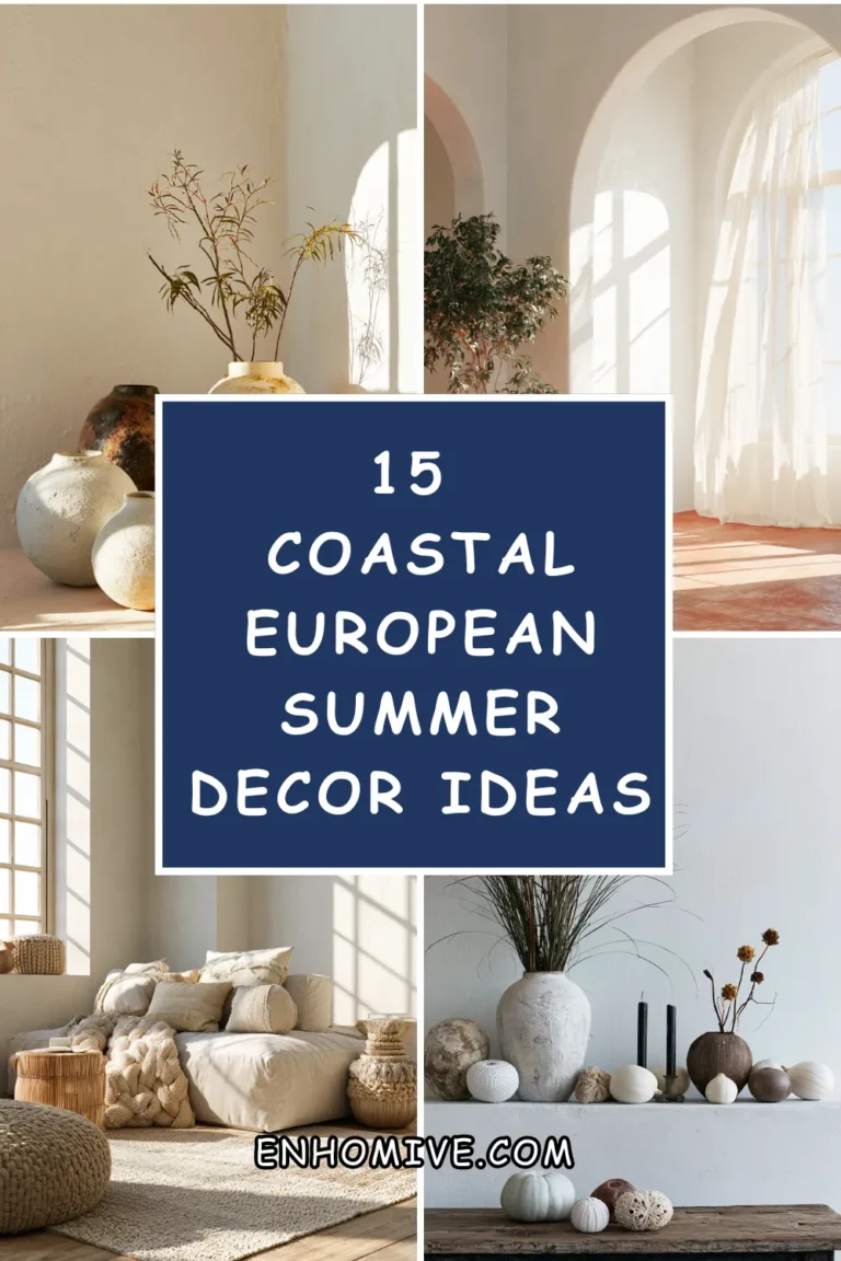 15 Coastal European Summer Decor Ideas (Think Amalfi Meets Minimalism)