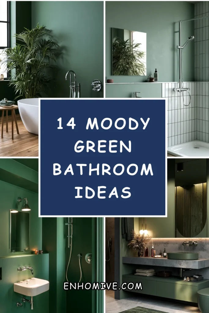14 Moody Green Bathroom Ideas 1 How 9 1