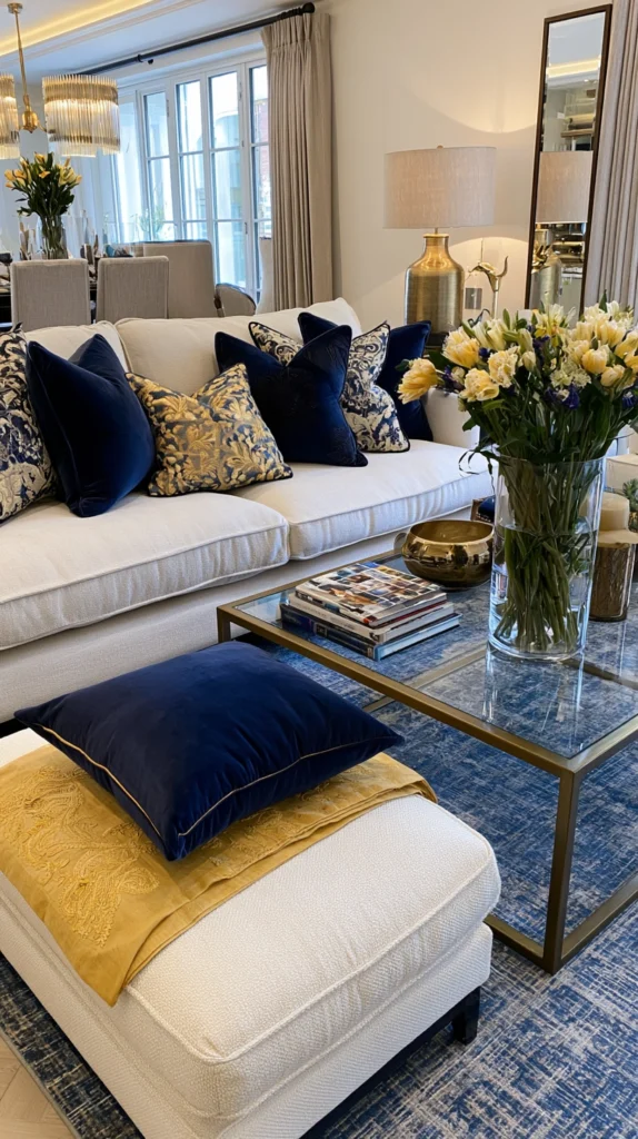 15 Navy and Gold Interior Ideas That Feel Rich and Sophisticated 7 RE 6