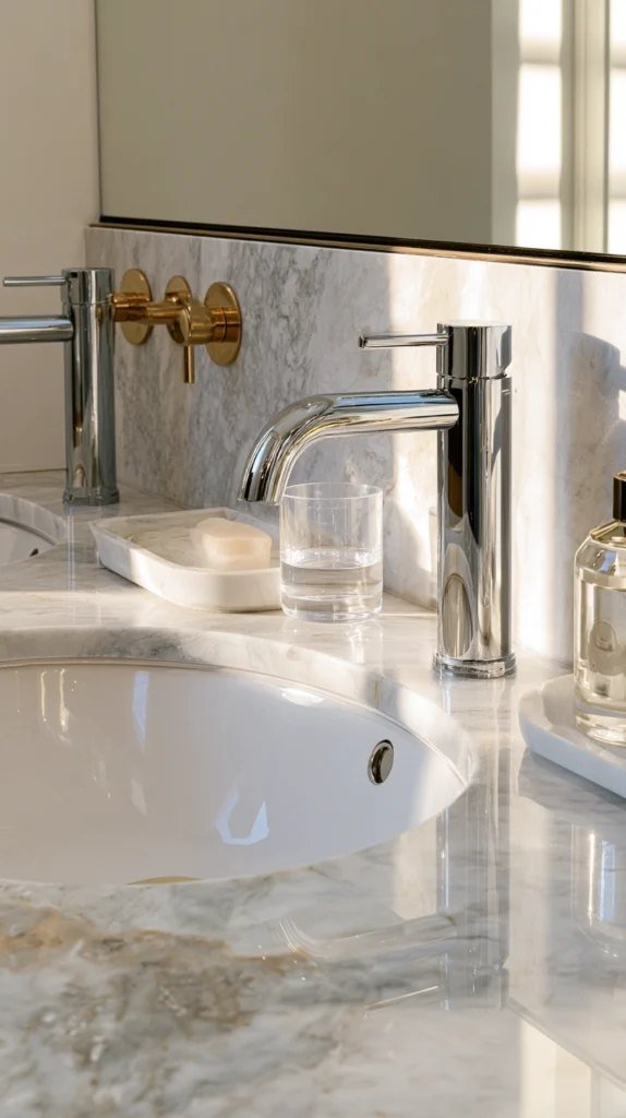 14 Gold Accent Bathroom Ideas for a Luxe Spa-Like Feel 2 VL 1