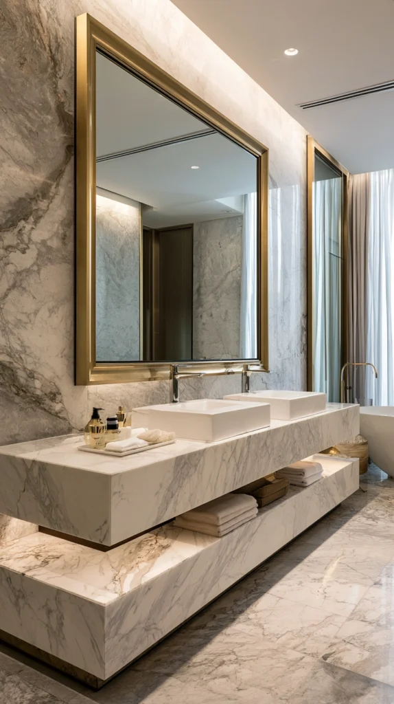 14 Gold Accent Bathroom Ideas for a Luxe Spa-Like Feel 3 VL 2