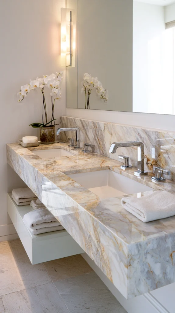 14 Gold Accent Bathroom Ideas for a Luxe Spa-Like Feel 6 VL 5