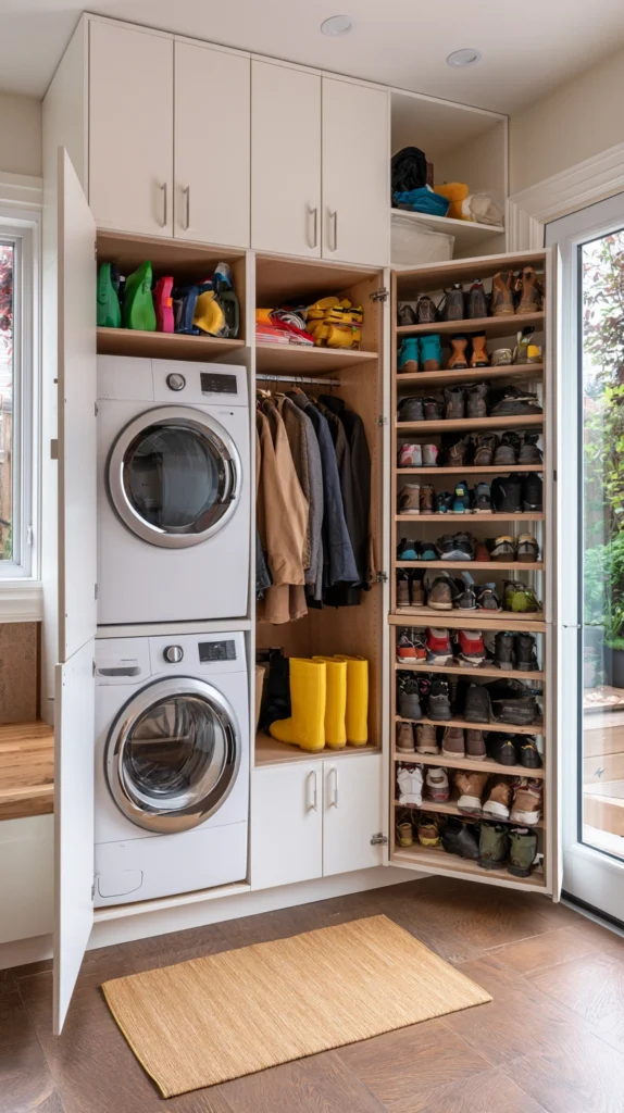 15 Luxe Mudroom Laundry Combo Ideas for Busy Homes 11 fa 10