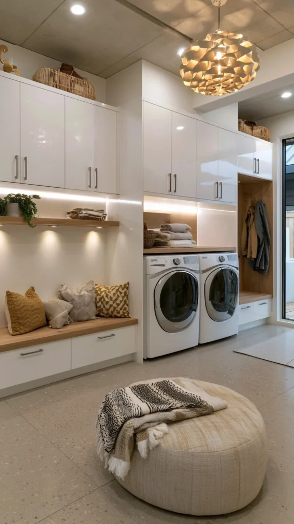 15 Luxe Mudroom Laundry Combo Ideas for Busy Homes 16 fa 15