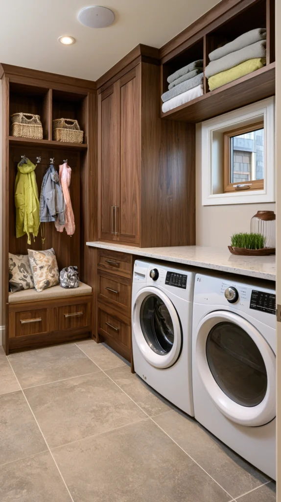 15 Luxe Mudroom Laundry Combo Ideas for Busy Homes 6 fa 5