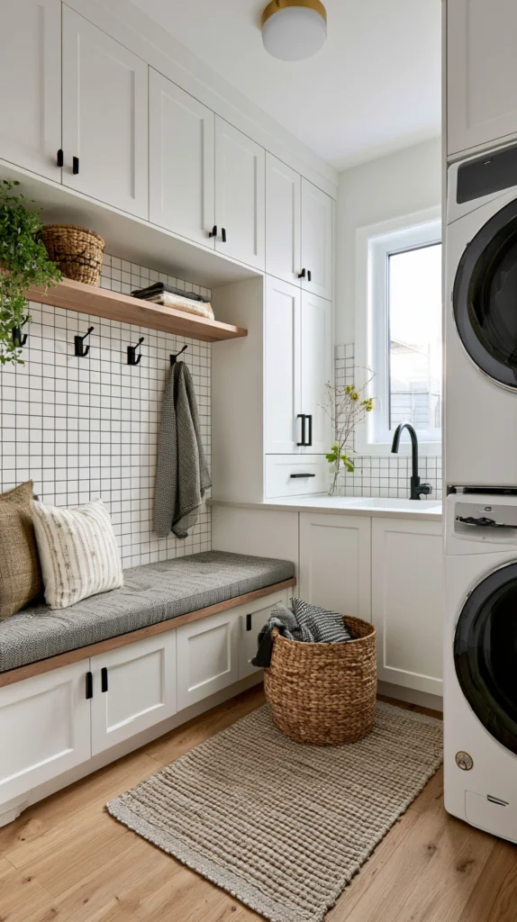 15 Luxe Mudroom Laundry Combo Ideas for Busy Homes 9 fa 8