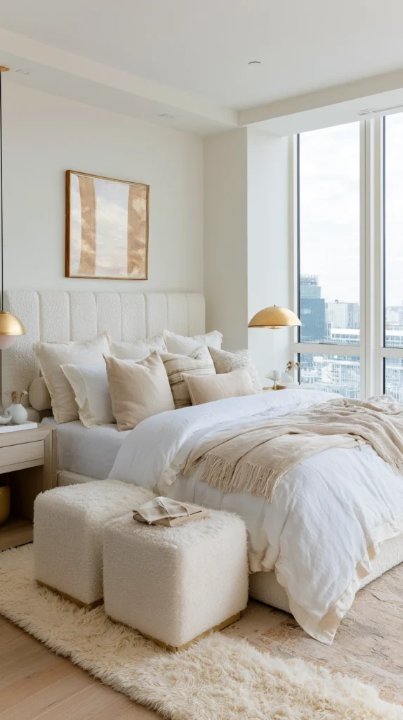 15 White and Gold Bedroom Ideas That Feel Soft and Luxurious 2 fe 1 1