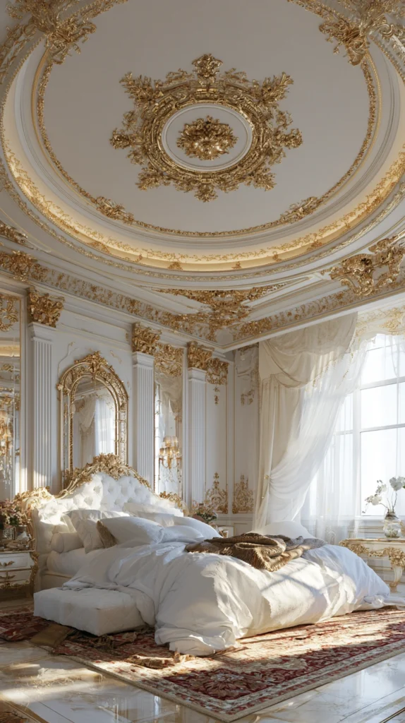 15 White and Gold Bedroom Ideas That Feel Soft and Luxurious 4 fe 3 1