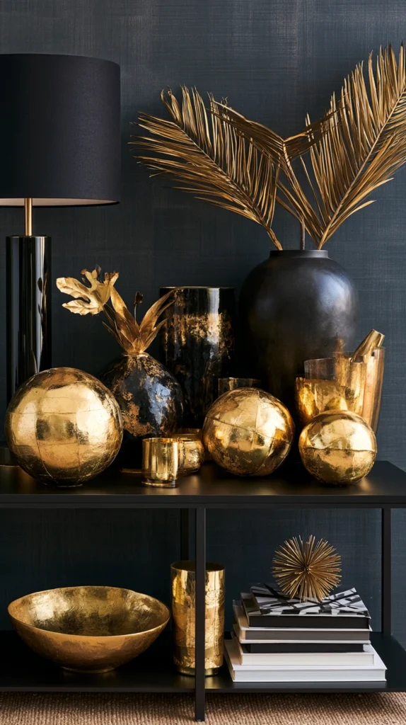 14 Black and Gold Accent Decor Ideas for Dramatic Interiors 8 fe 7