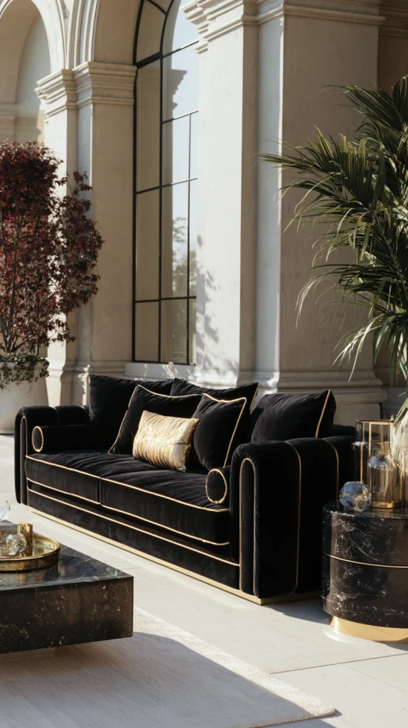 14 Black and Gold Accent Decor Ideas for Dramatic Interiors 9 fe 8