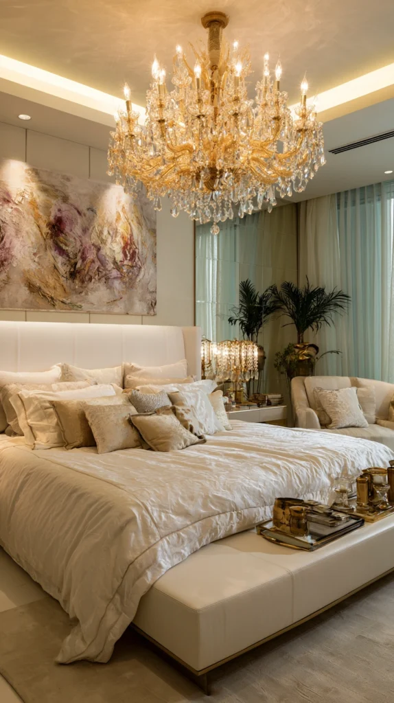 15 White and Gold Bedroom Ideas That Feel Soft and Luxurious 10 fe 9 1
