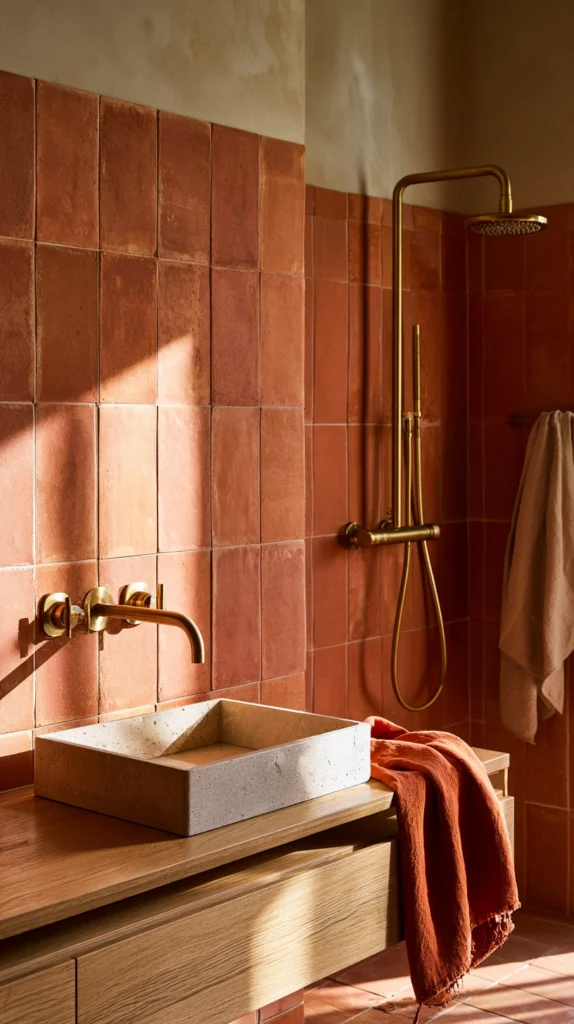 15 Earth-Toned Bathroom Ideas That Feel Calm & Organic 2 fr 1 2