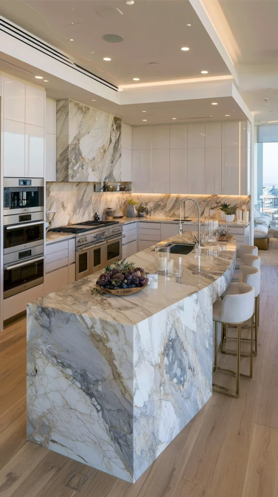 15 Curved Kitchen Island Ideas That Feel Custom and Expensive 4 gv 3 3