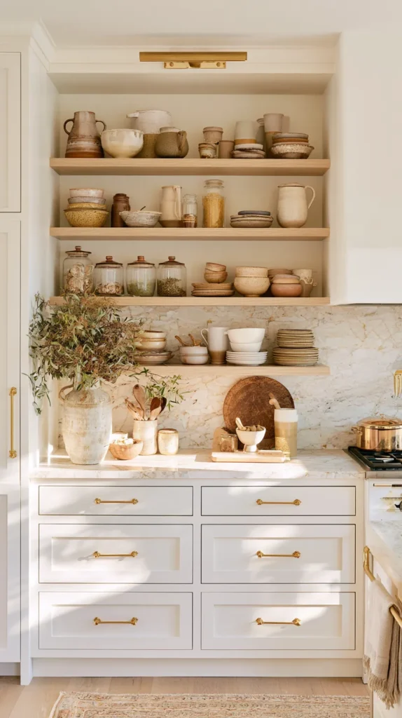 15 Warm White Kitchen Ideas That Feel Soft, Not Sterile 14 jk 13