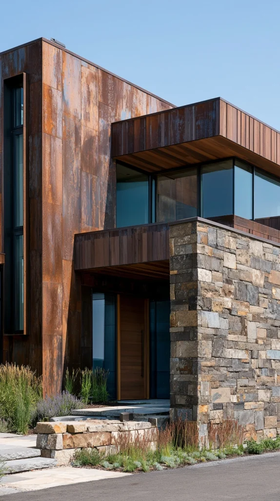 15 Stone & Wood Exterior Combos That Look High-End and Timeless 11 rd 10 1