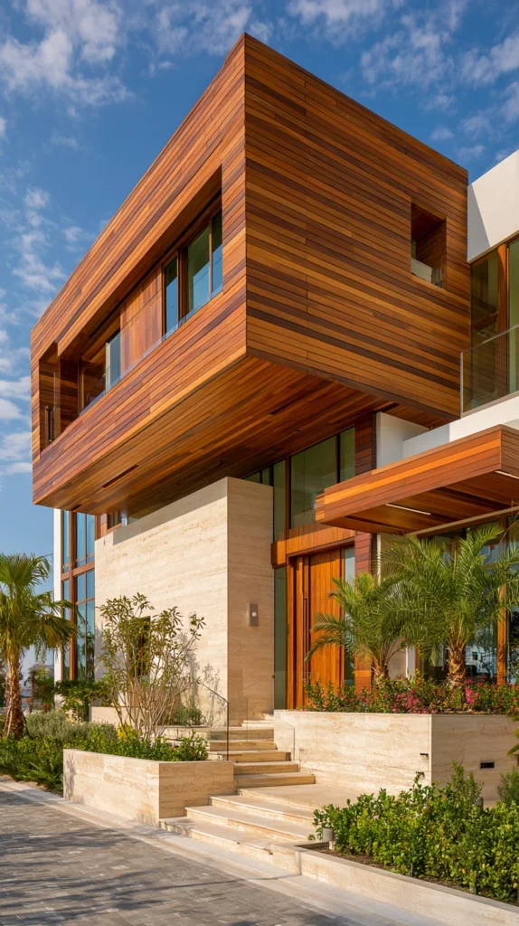 15 Stone & Wood Exterior Combos That Look High-End and Timeless 7 rd 6