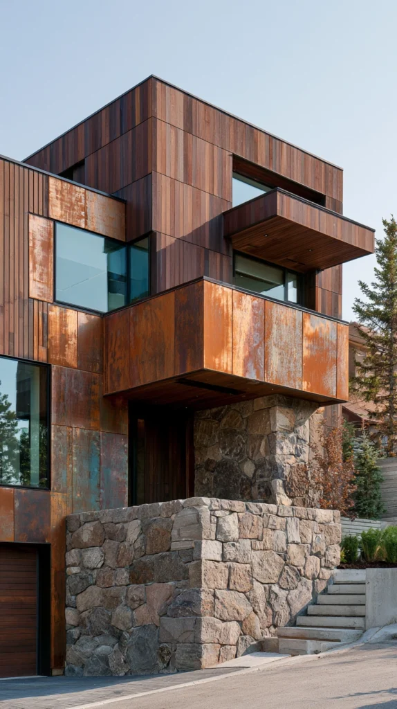 15 Stone & Wood Exterior Combos That Look High-End and Timeless 10 rd 9