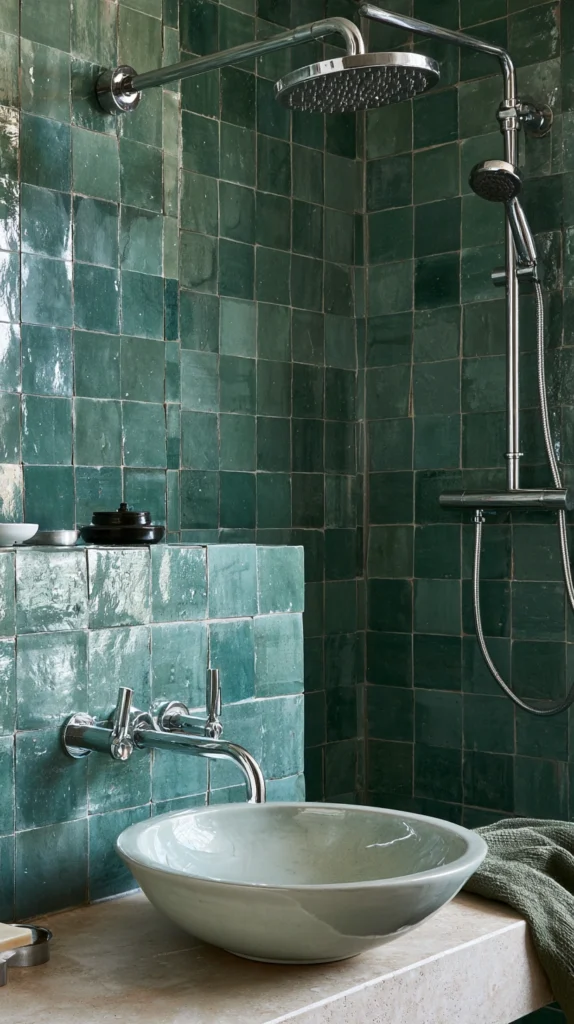 14 Moody Green Bathroom Ideas 3 rf 2 1
